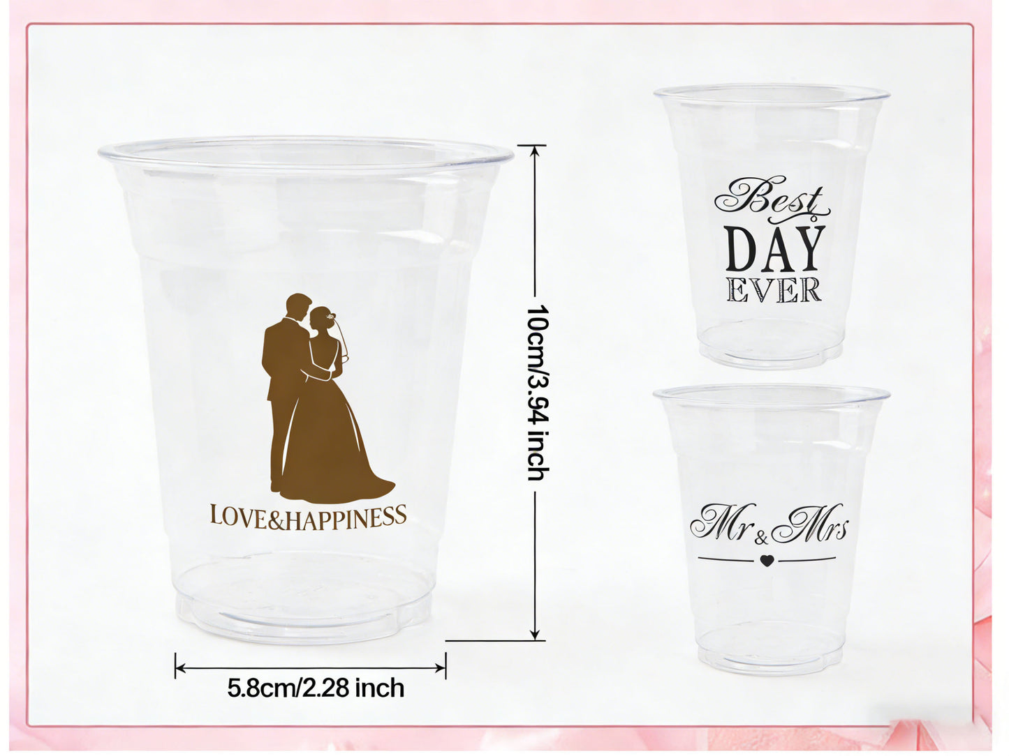 Plastic Cups, Wedding Cups