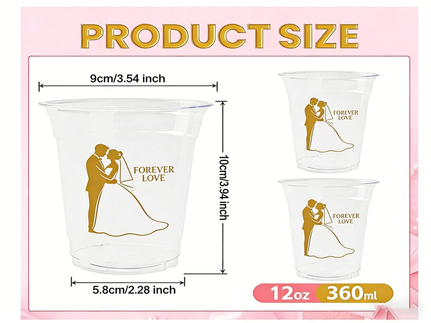 Plastic Cups, Wedding Cups