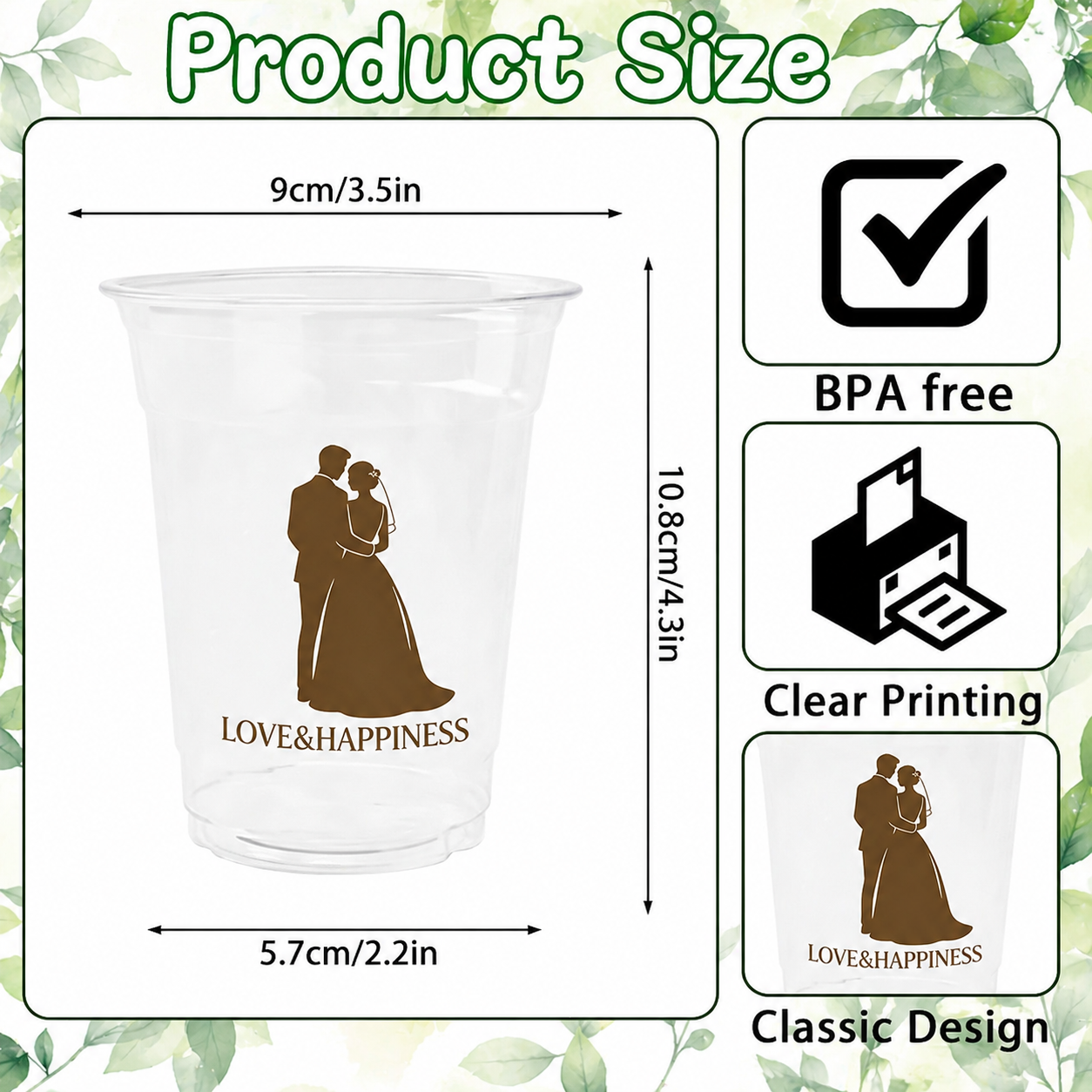 Plastic Cups, Wedding Cups
